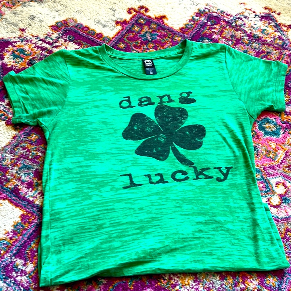 Dang Lucky Burnout Tee Size M